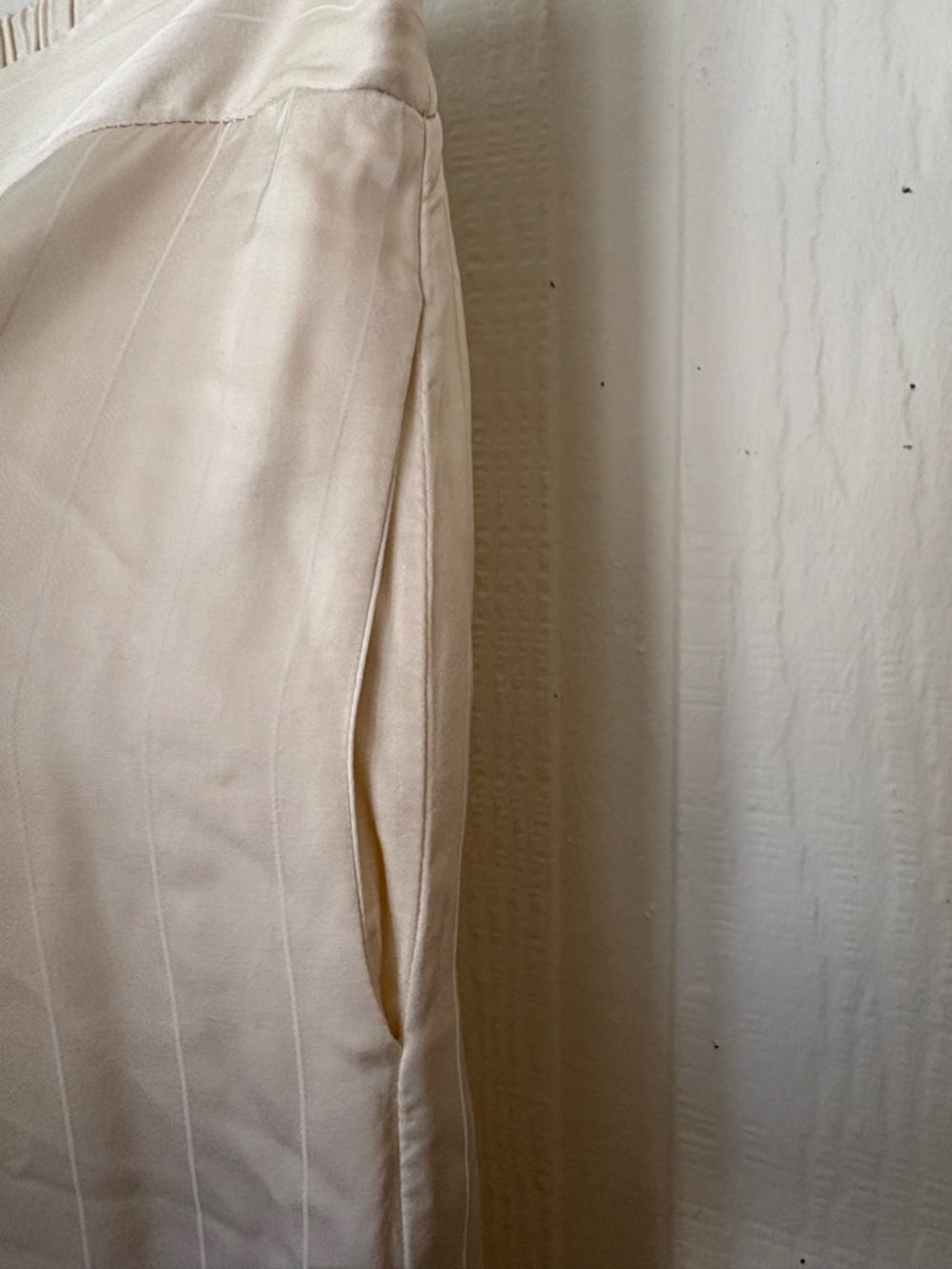Jaki London Claudia Cream pin stripe Wide-Leg viscose Italy - Picture 6 of 10